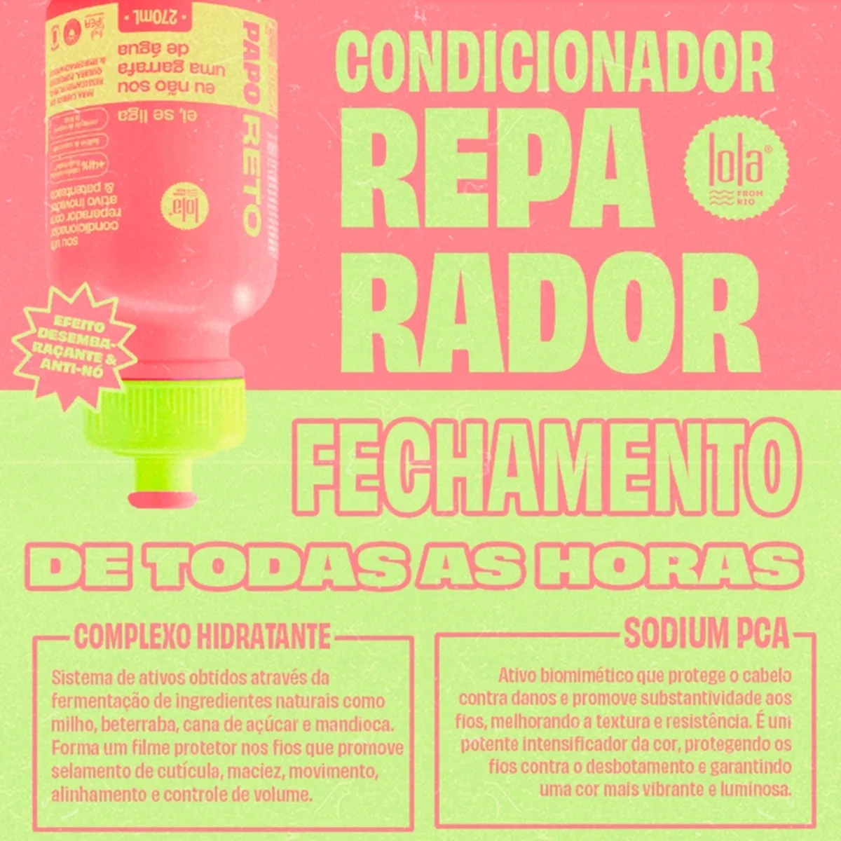Papo Reto Condicionador 270ml  3