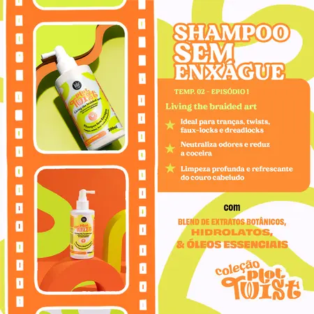 Plot Twist Shampoo Sem Enxágue 200ml