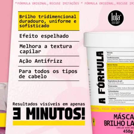 A Fórmula Máscara Lamelar 100G