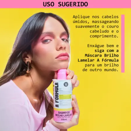 A Fórmula Shampoo Brilho Lamelar 250ml