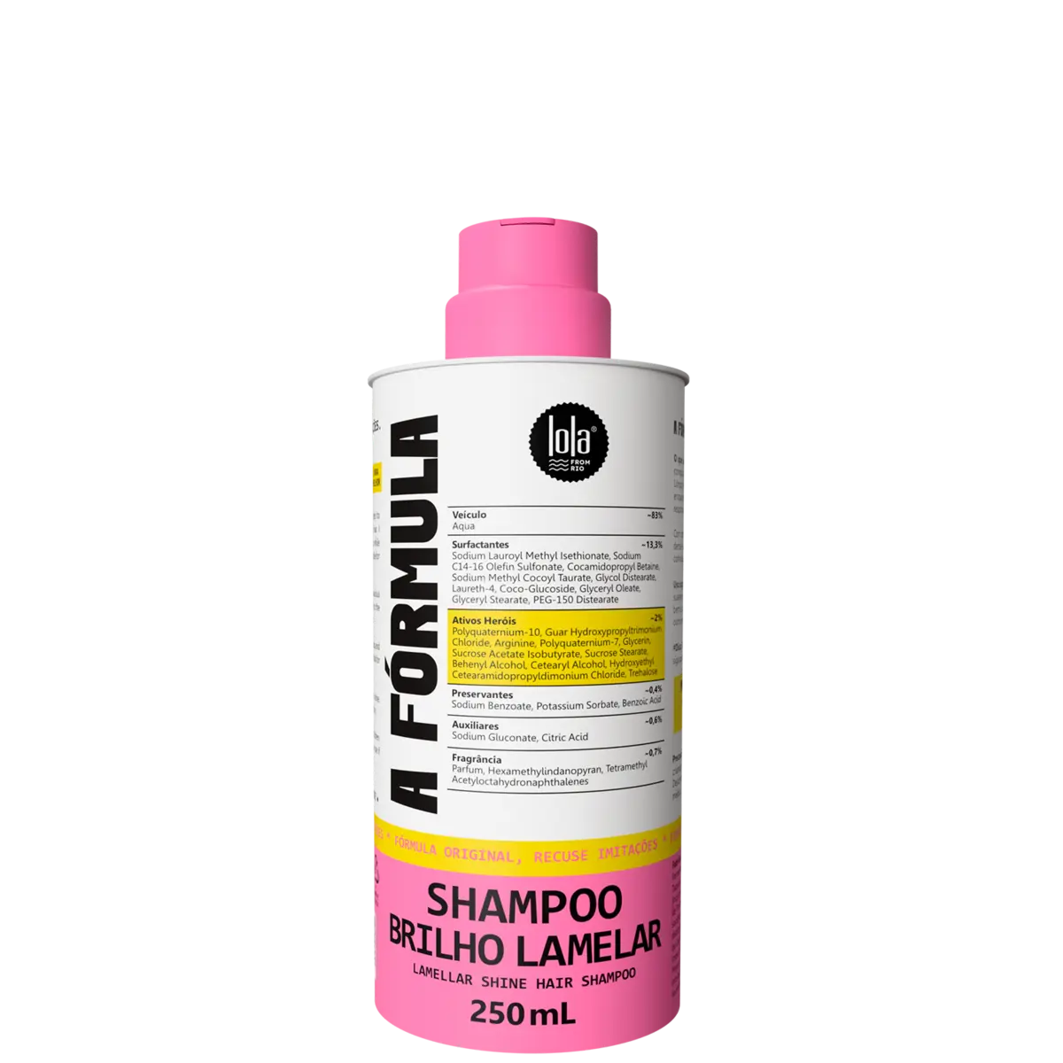 A Fórmula Shampoo Brilho Lamelar 250ml