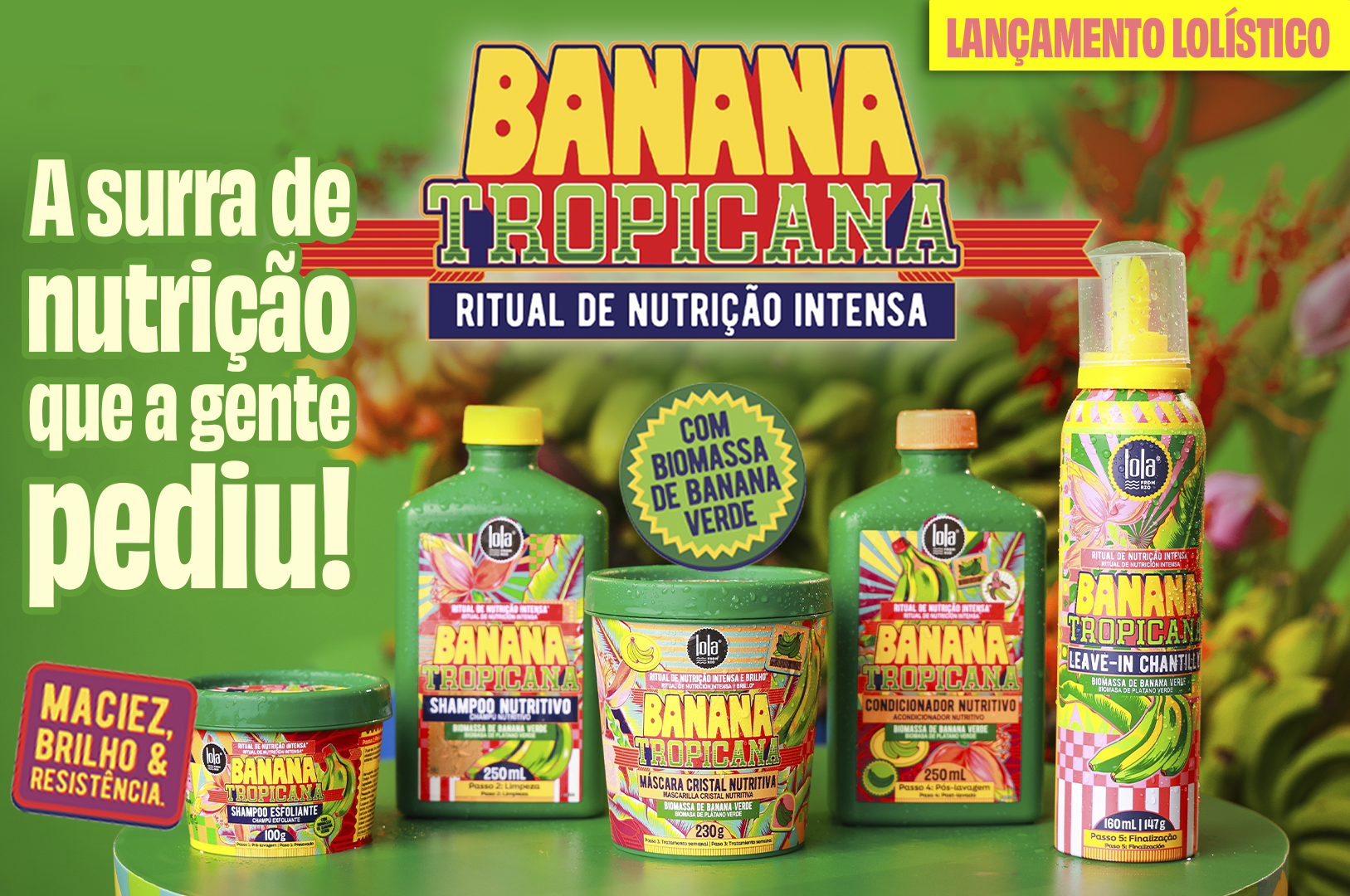 Lançamento Lola: Banana Tropicana chegou servindo produtinhos babadeiros de nutrição
